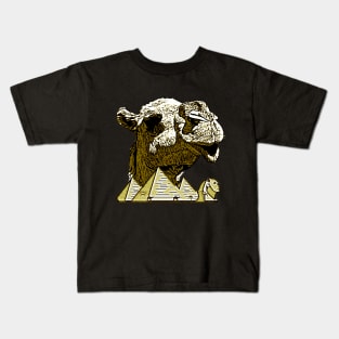 Egyptian Camel & Pyramids Kids T-Shirt